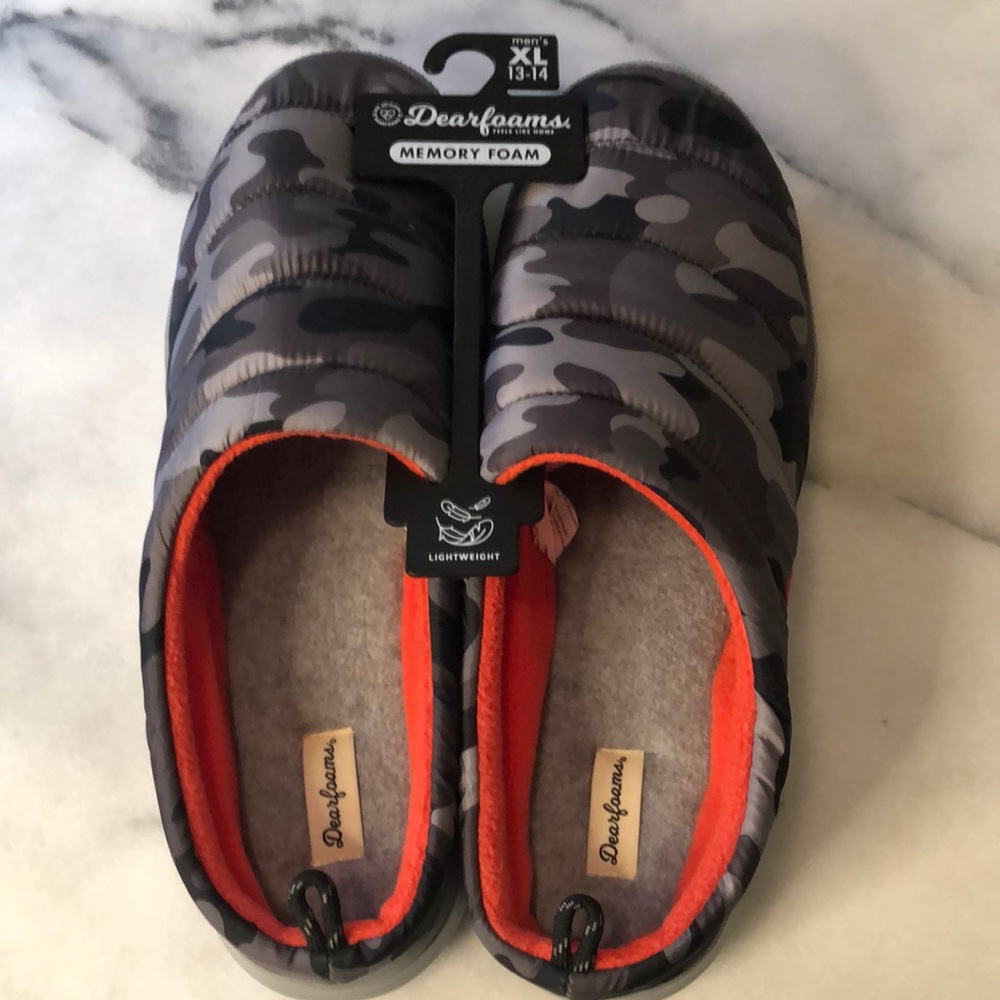 Slippers-super cool quilted camo slippers for inside/outside wear